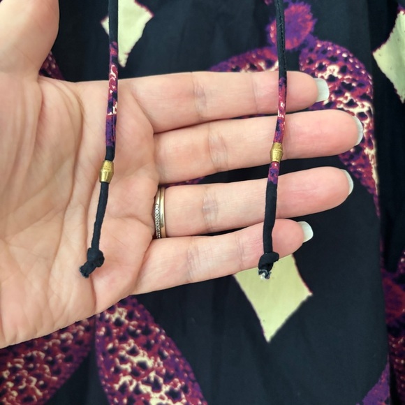 Ulla Johnson Arusi Top Plum Diamond‎ NEW Size 2 Cotton Poplin Ruffle Puff Sleeve - Picture 6 of 16